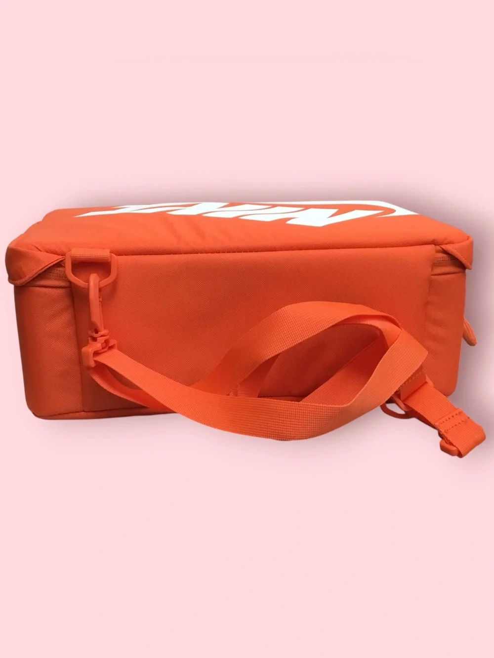 Nike 12L Crossbody Shoebox Bag (Orange / White)